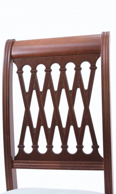 Обеденная группа Моцарт 120 со стульями Рич/ ромб коричневый, Орех