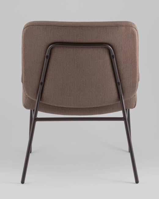 Кресло Эбигейл велюр коричневый, каркас серо-коричневый