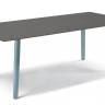 Стол ламинированный Squid голубой, антрацит 2090х1000х730 мм Стол ламинированный Squid голубой, антрацит 2090х1000х730 мм