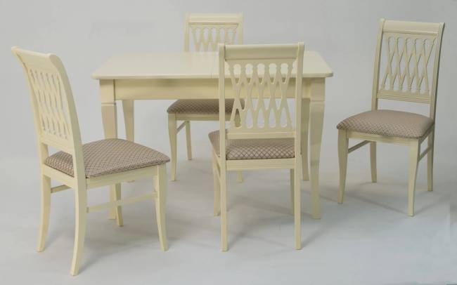 Стол Моцарт 120, Слоновая кость