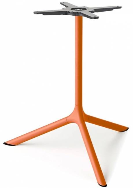 Стол ламинированный обеденный Tripe Maxi терракотовый, белый Ø800х740 мм Стол ламинированный обеденный Tripe Maxi терракотовый, белый Ø800х740 мм