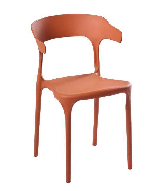 Стул Ранк, пластик оранжевый