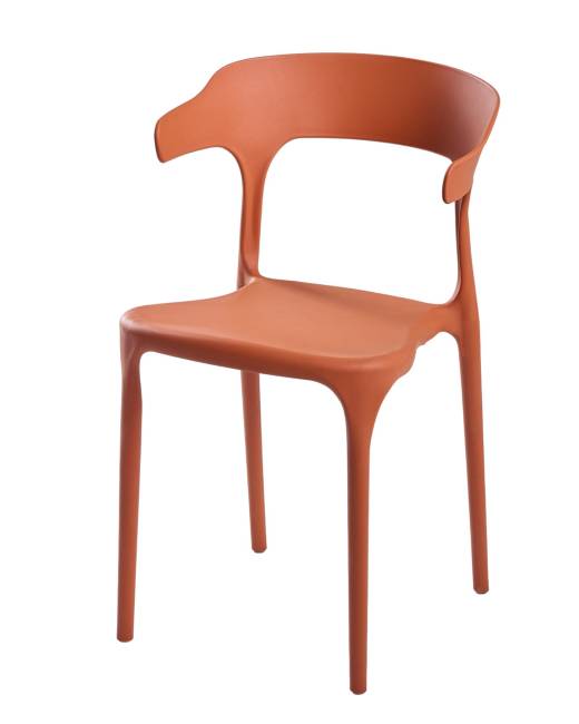 Стул Ранк, пластик оранжевый