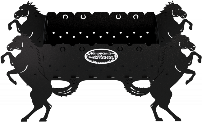 Мангал разборный "Кони", ST3, 3мм 