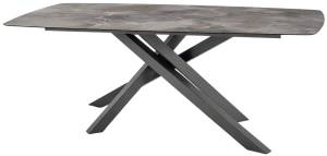 Стол ламинированный обеденный Milo антрацит, серый 2050х1050х750 мм