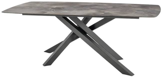 Стол ламинированный обеденный Milo антрацит, серый 2050х1050х750 мм