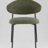 Стул Evan шенилл зеленый