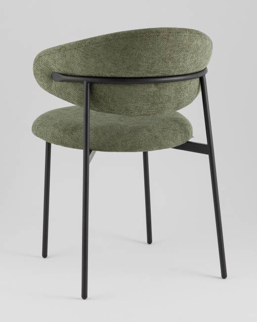 Стул Evan шенилл зеленый