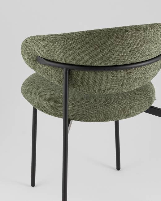 Стул Evan шенилл зеленый