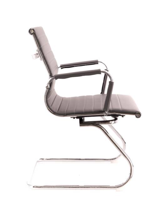 Кресло для посетителей Everprof Leo CF Экокожа Серый Кресло для посетителей Everprof Leo CF Экокожа Серый