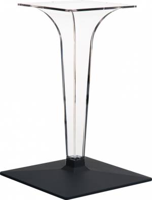 Подстолье прозрачное Ice черный 450х450х700 мм