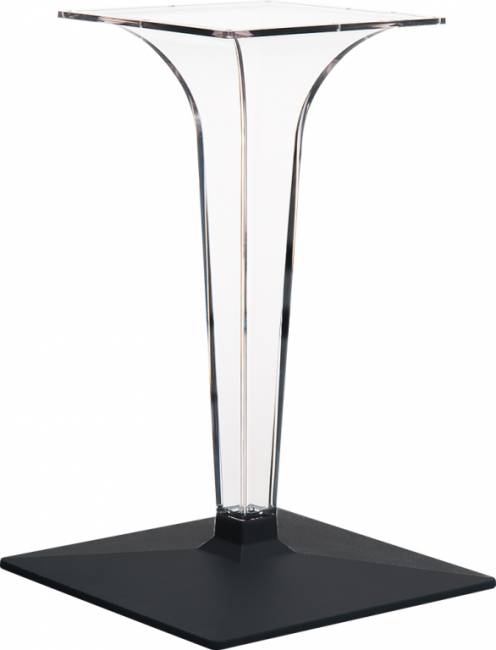 Подстолье прозрачное Ice черный 450х450х700 мм