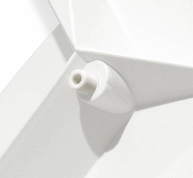 Стул Luna с мягким сидением белый