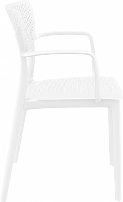 Кресло пластиковое Loft белый 540х530х820 мм