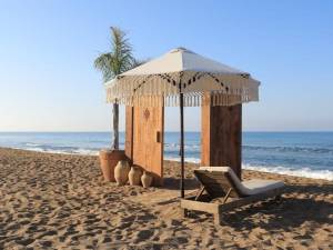 Зонт профессиональный Ø2.5 м Avocado Boho Light бежевый Ø2500 мм