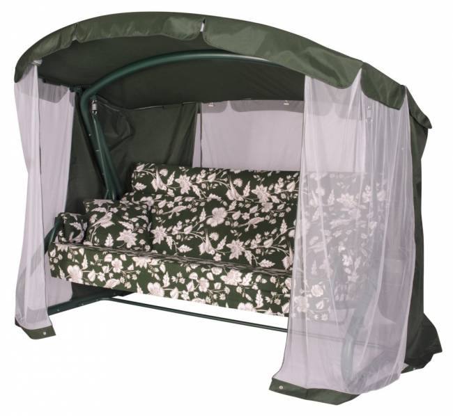 Качели садовые "Империя" 4-х местн. (Зеленые) Качели садовые "Империя" 4-х местн. (Зеленые)