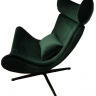 Кресло Imola с подушкой, зеленый бархат