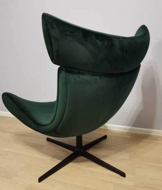 Кресло Imola с подушкой, зеленый бархат