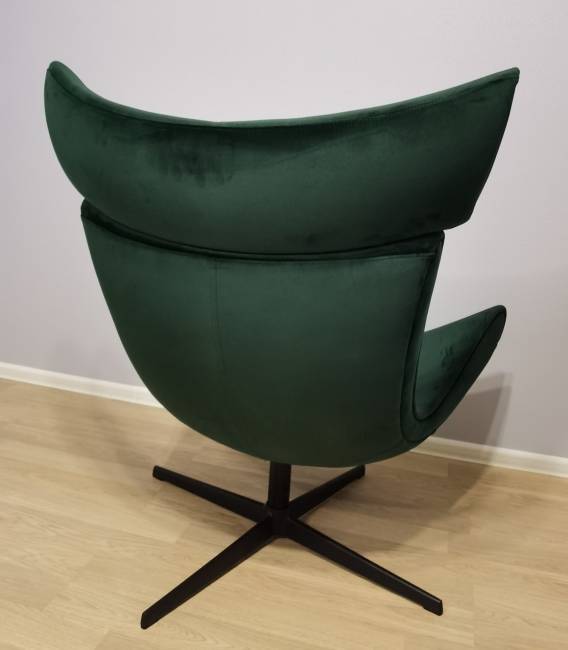 Кресло Imola с подушкой, зеленый бархат