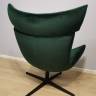 Кресло Imola с подушкой, зеленый бархат