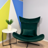 Кресло Imola с подушкой, зеленый бархат