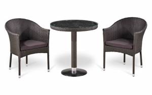 Кофейный комплект мебели из ротанга Т504-Y350W