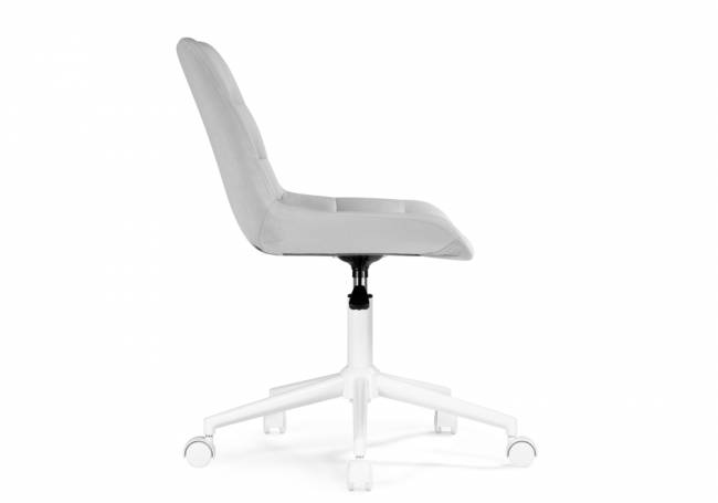 Честер светло-серый велюр velutto 52 / белый