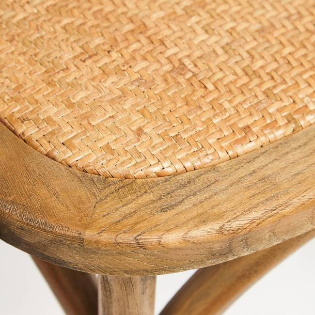 Стул с подлокотниками CROSS (mod.CB2008) дерево вяз, 91х55х52см, Груша (№3) натуральный дерево вяз