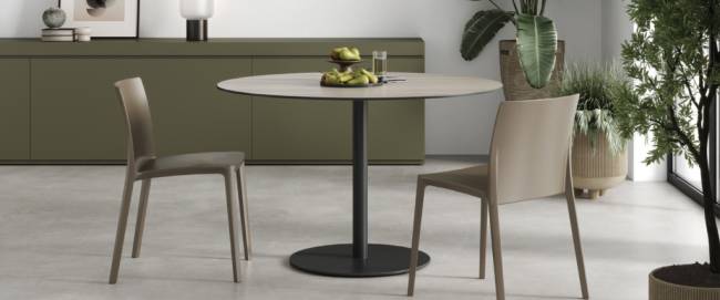 Столешница круглая Solid Compact Ø490 рустика Ø490х12 мм