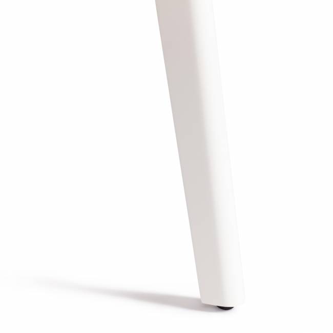 Стол обеденный SVELTO ЛДСП, опора-массив березы, 105 х 105 (140) х 74.5 см, Белый /белый Белый /белый ЛДСП, опора-массив березы