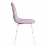 Стул BREEZE (mod. 4724) / 1 шт. в упаковке вельвет/металл, 44 х 53 х 87 см, Light lavander (светло-лавандовый) HLR26 / белый Light lavander (светло-лавандовый) HLR26 / белый вельвет/металл