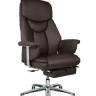 Кресло офисное / Парламент / (brown) сталь + хром / темно-коричневая кожа Кресло офисное / Парламент / (brown) сталь + хром / темно-коричневая кожа