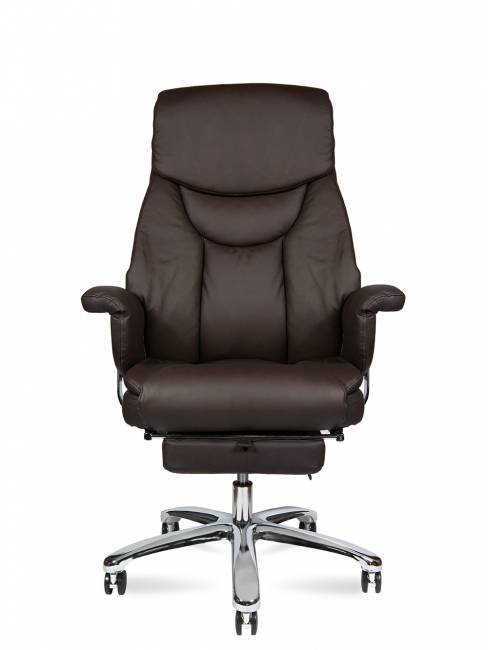 Кресло офисное / Парламент / (brown) сталь + хром / темно-коричневая кожа Кресло офисное / Парламент / (brown) сталь + хром / темно-коричневая кожа