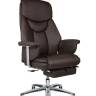 Кресло офисное / Парламент / (brown) сталь + хром / темно-коричневая кожа Кресло офисное / Парламент / (brown) сталь + хром / темно-коричневая кожа