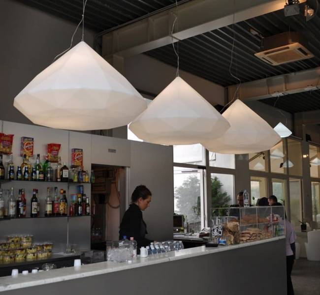 Светильник пластиковый подвесной Bijoux Lighting Ø600х400 мм Светильник пластиковый подвесной Bijoux Lighting Ø600х400 мм