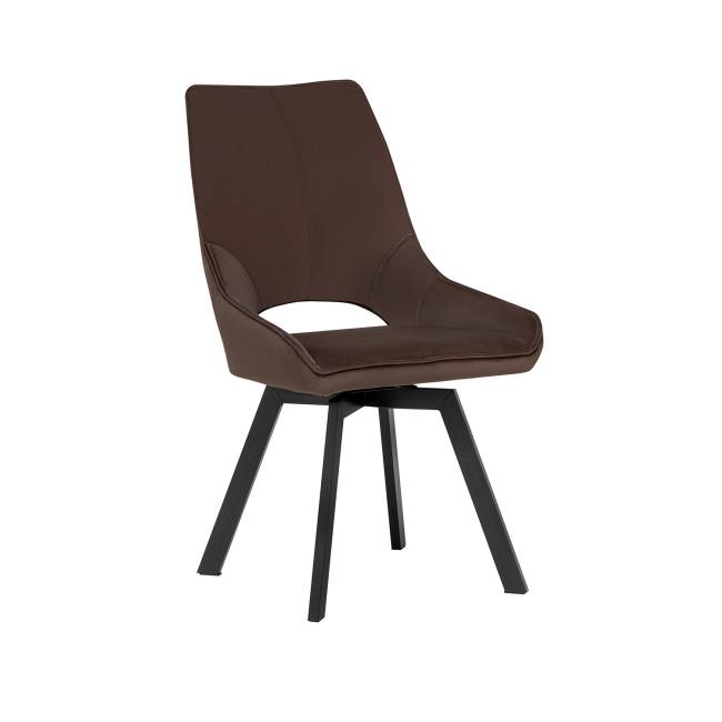 Стул Leset Галвес 360 (поворотный механизм) Шоколадный Чёрный