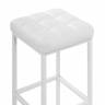 Барный стул Лофт линкольн белый / белый матовый Барный стул Лофт линкольн белый / белый матовый