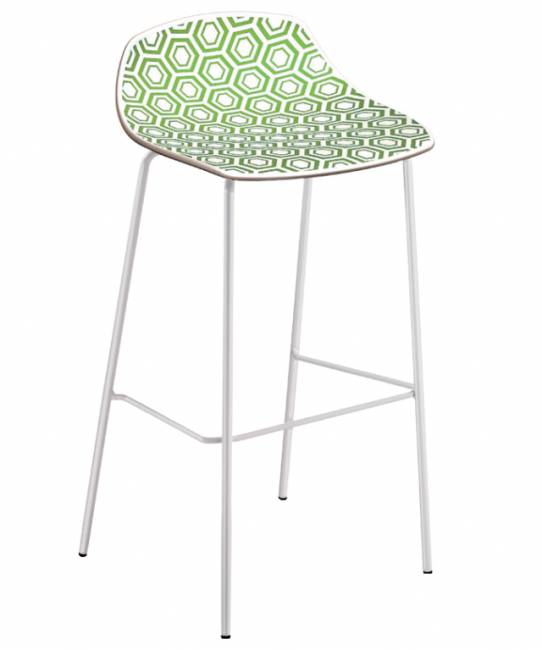 Стул пластиковый полубарный Alhambra 67 400х400х670 мм