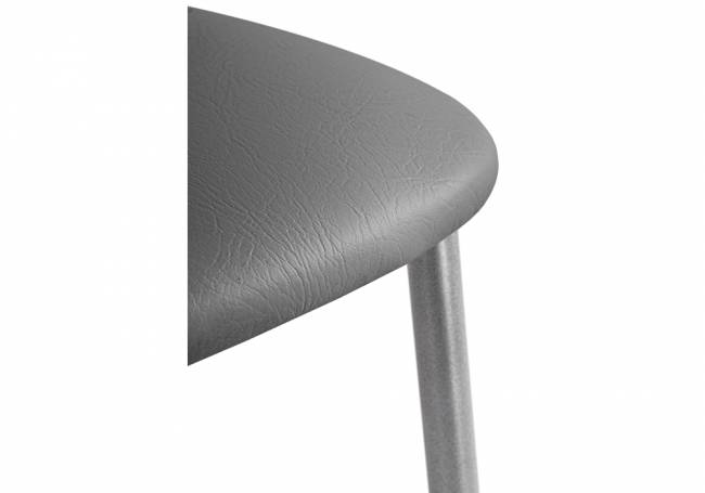 Goki с мягкой спинкой серый полимер / светлый мусс