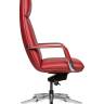 Кресло офисное / Нэо / Neo  / красная кожа / алюминиевая база