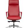 Кресло офисное / Нэо / Neo  / красная кожа / алюминиевая база