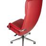 Кресло офисное / Нэо / Neo  / красная кожа / алюминиевая база