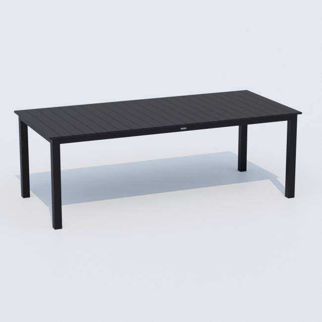 Обеденная группа  DOLLA FESTA plus каркас карбон / стол алюминий 220 / ткань антрацит