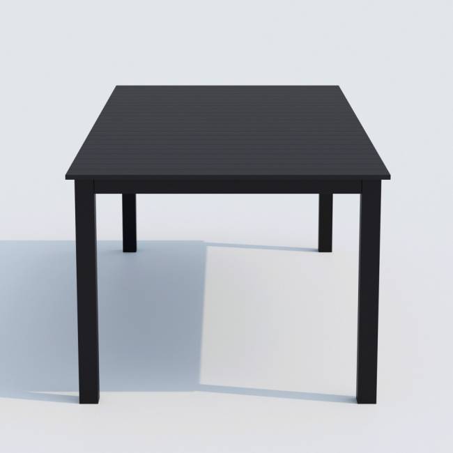 Обеденная группа  DOLLA FESTA plus каркас карбон / стол алюминий 220 / ткань антрацит