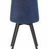 Стул обеденный DOBRIN ALEX SQUARE, черные матовые ножки, синяя ткань (UF860-14B)