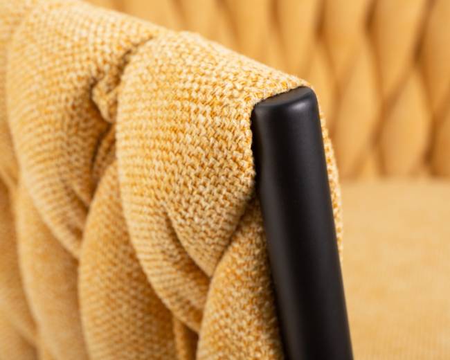 Стул обеденный DOBRIN MATILDA, жёлтая ткань (LAR 275-8)