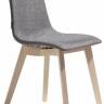 Стул с обивкой Natural Zebra Pop отбеленный бук, серый 480х510х820 мм
