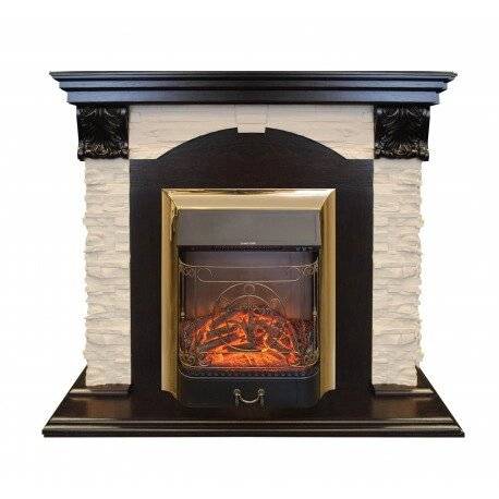 Электрокамин Dublin Lux DN с Majestic LUX BL S/BR