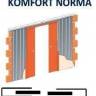 Кассета KOMFORT NORMA (под штукатурку) для двух дверей 2100 мм