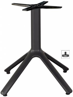 Подстолье металлическое Nemo антрацит 510х510х500 мм